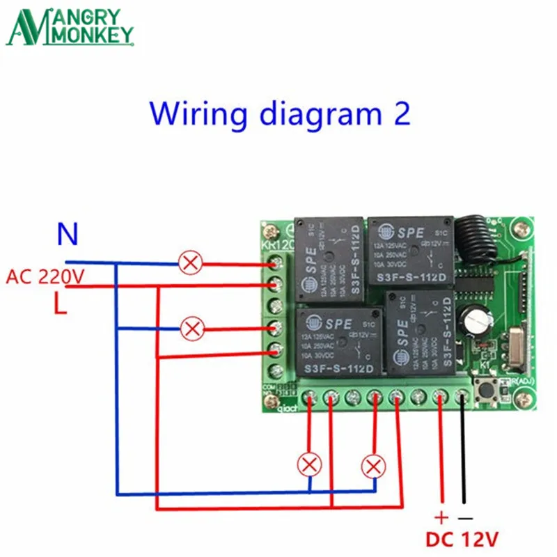 433.92 mhz interruptor remoto sem fio universal dc12v 4ch relé módulo receptor e 5 peices 4 canais rf remoto 433 mhz transmissor