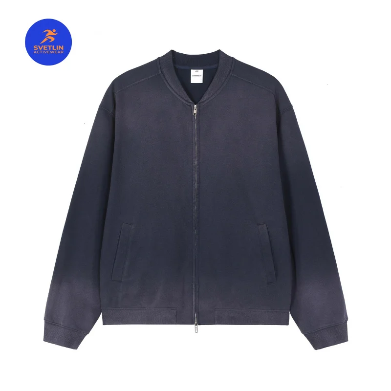 Immagine 7: W2EJOURNEY Felpa con Cappuccio di Lusso Taglia EU/US, Abbigliamento Outdoor 450G, Felpa Pesante Vintage con Zip in Tessuto Terry