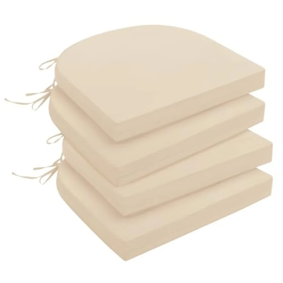 

Outdoor Chair Cushions Set for Patio Furniture, Water-Resistant Patio Chair Cushions with Ties, High Density Foam Outdoor Seat
