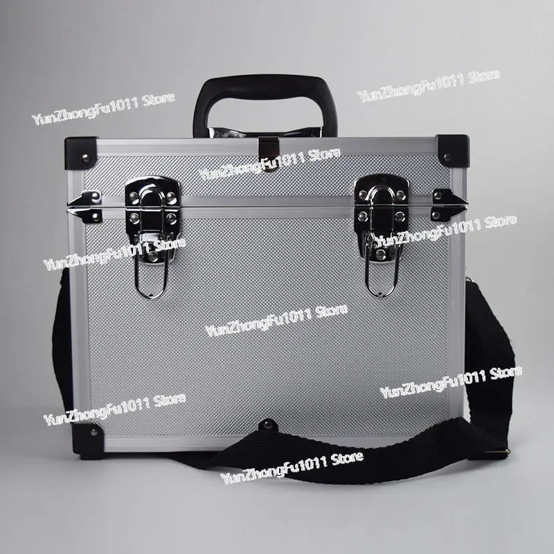 Large Aluminum Tool Box Portable Safety equipment Toolbox Instrument case Hardware Storage box Suitcase with shoulder strap