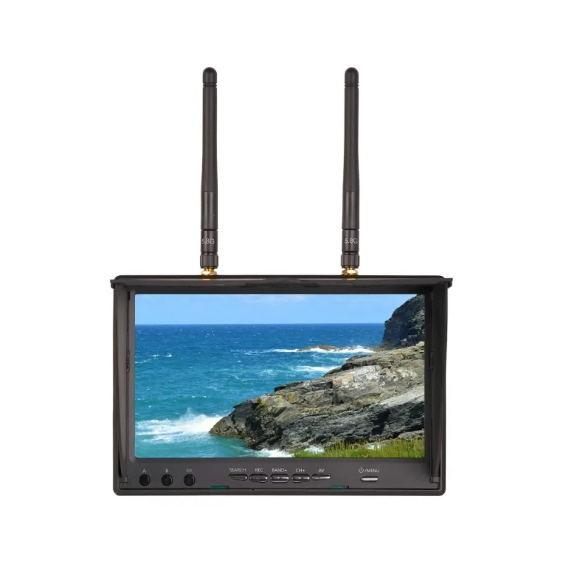 

Foxeer LCD5802D 7" 800*480 Monitor DVR 5.8G 40CH Built in Receiver Battery for RC Drone