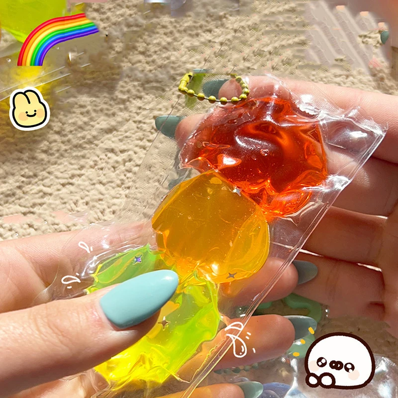 

Squishy Imitation Candy Skewers Small Fresh Cute Skittles Soft Kids Stress Relief Mini Fudge Fingertip Fidgety Toys Girl Gifts