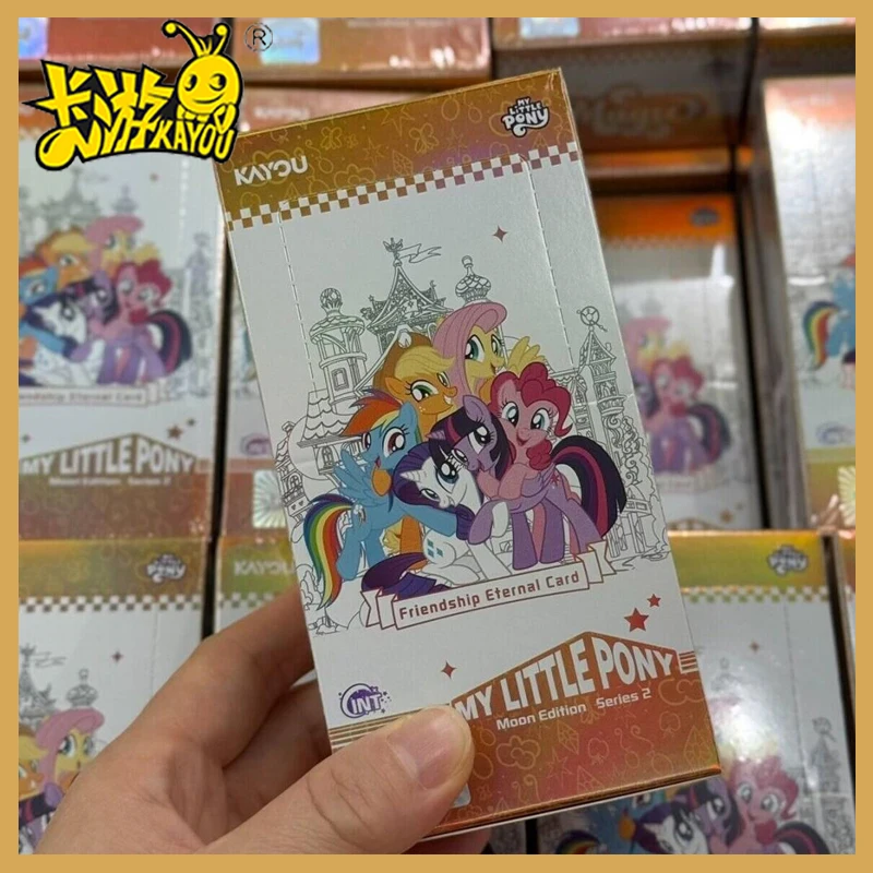 

Оригинальные коллекционные карточки Kayou My Little Pony, английская версия, серия Moon Edition, 2-я коллекция, карточки «Дружба навсегда», подарки на день рождения