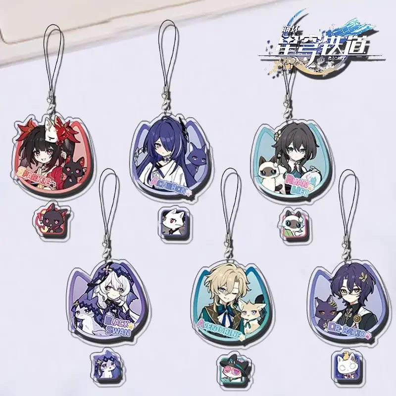 Hot Honkai:Star Rail Strap Lanyards For Case Decor Mobile Phone Hanging Charms Acrylic Keychain Cell Phone Bag Accessories Gifts