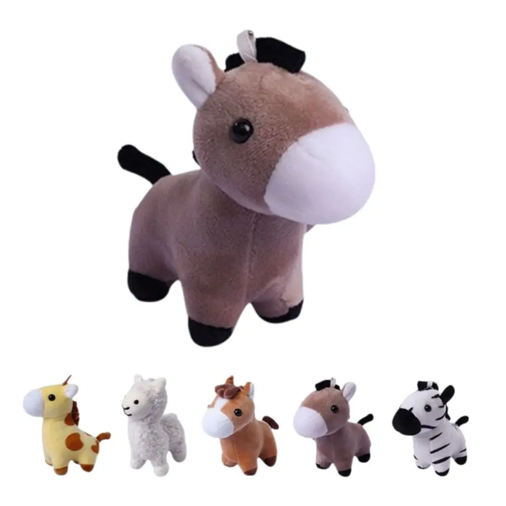 

Key Ring Pendant Lovely Design Animal Small Size Brown Color Soft Soft Material Cartoon Style Animal Key Ring Birthday Gift