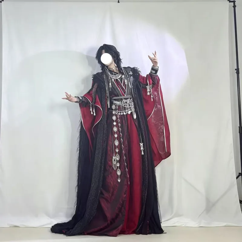 Halloween Tian Guan Ci Fu Hua Cheng Cosplay Costume Huacheng Wig Outfits Women Men Hanfu San Lang Costumes Role Play Customized - view 6