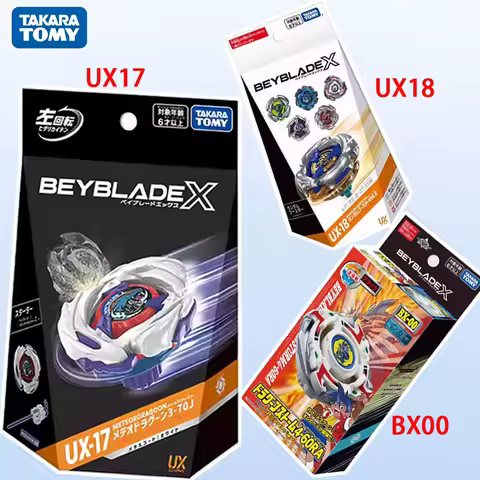 TAKARA TOMY NEW UX-17 Meteor Dragoon 3-70J Battle X，UX-18 Random Booster Vol. 8 ，BX-00 / BXG-22Dragoon Storm 4-60RA X Booster