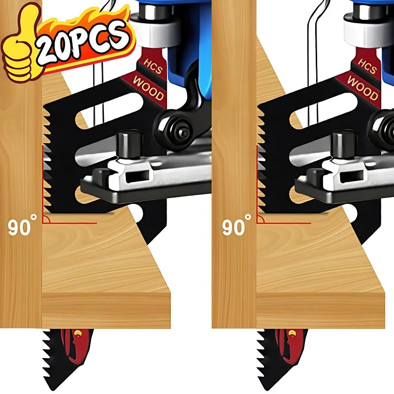 

20/1PCS T142HB Jigsaw Blades Curved Jigsaw Scroll Saw Blade Irregular Curve Saw Wood Fiberboard Blades High Precision Cut Tool