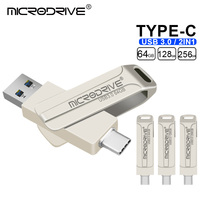 Type c 2 in 1 USB 3.0 flash drive OTG High Speed Pen Drive 64GB 128GB 256GB Micro USB stick External Storage