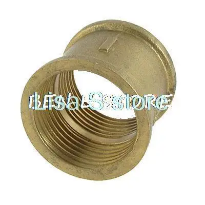 

Латунный фитинг золотого тона 1, прямой соединительный соединитель с внутренней резьбой 1/5 дюйма