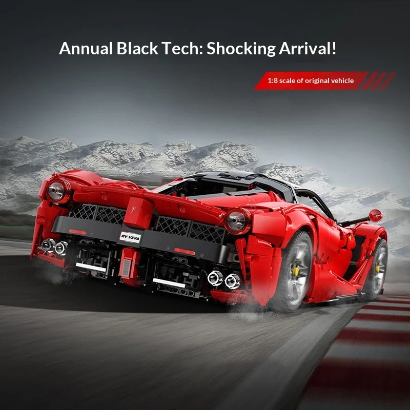 

Double Eagle C61505 1:8 Scale MOC Sports Car Building Blocks Model Assembly Toy Display Decoration For Boys Kids Birthday Gift