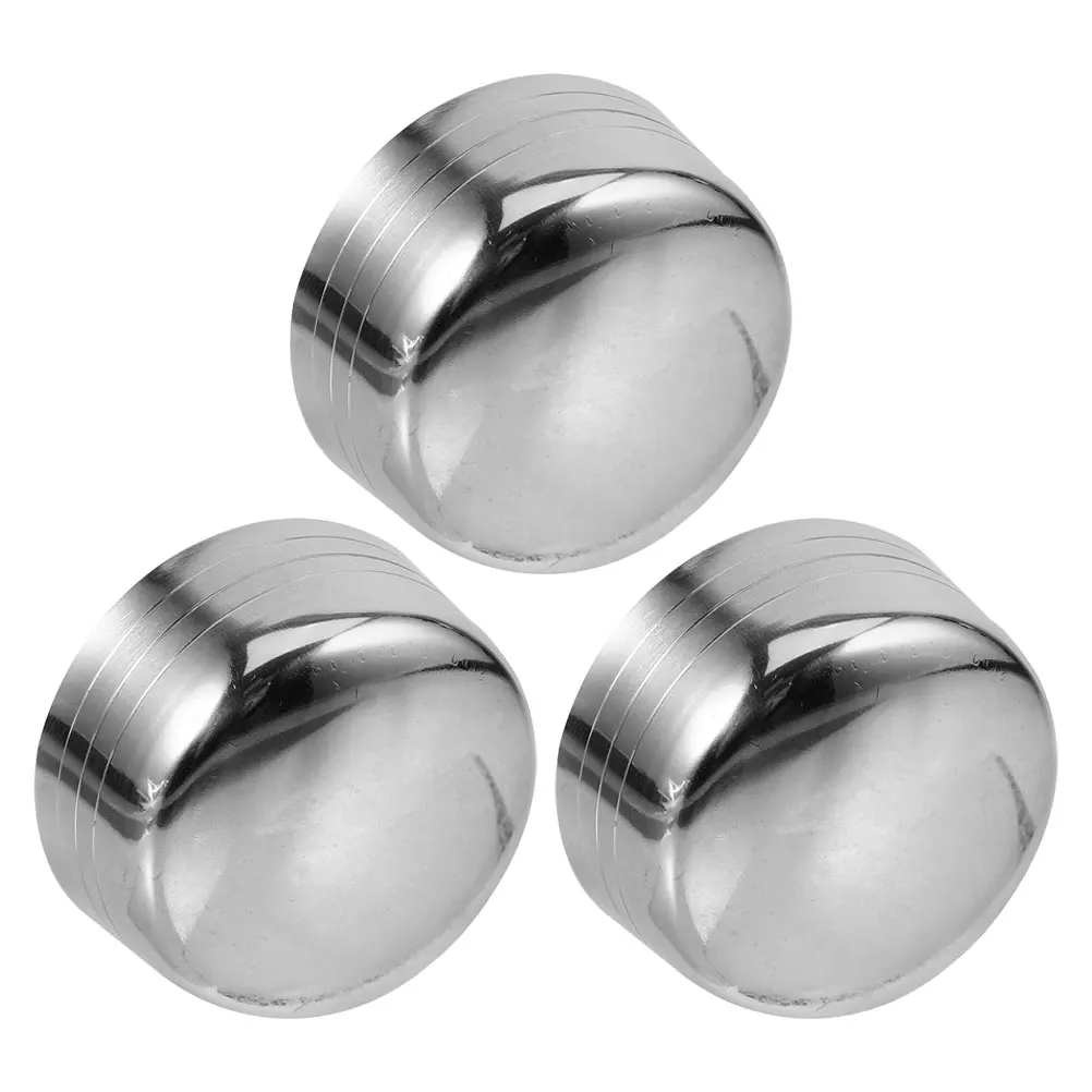

3pcs Stainless Steel Shaker Lids Bartender Replacement Caps Leakproof Cocktail Milk Mixer Covers for Mason