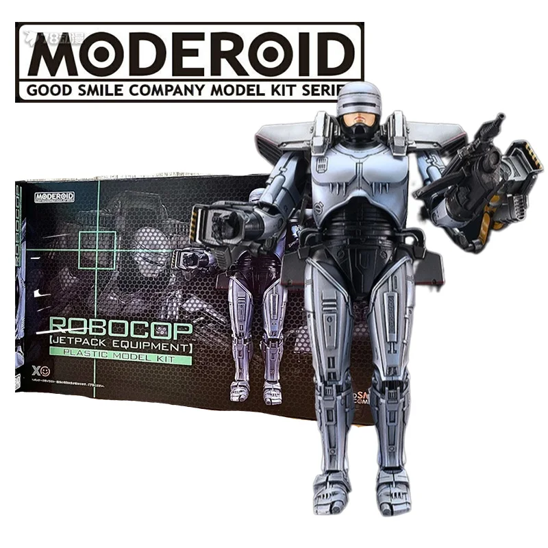 

In Stock Genuine Original GSC MODEROID RoboCop and Jetpack Gear & ED-209 Action Anime Figure Collectible Model Dolls Ornament