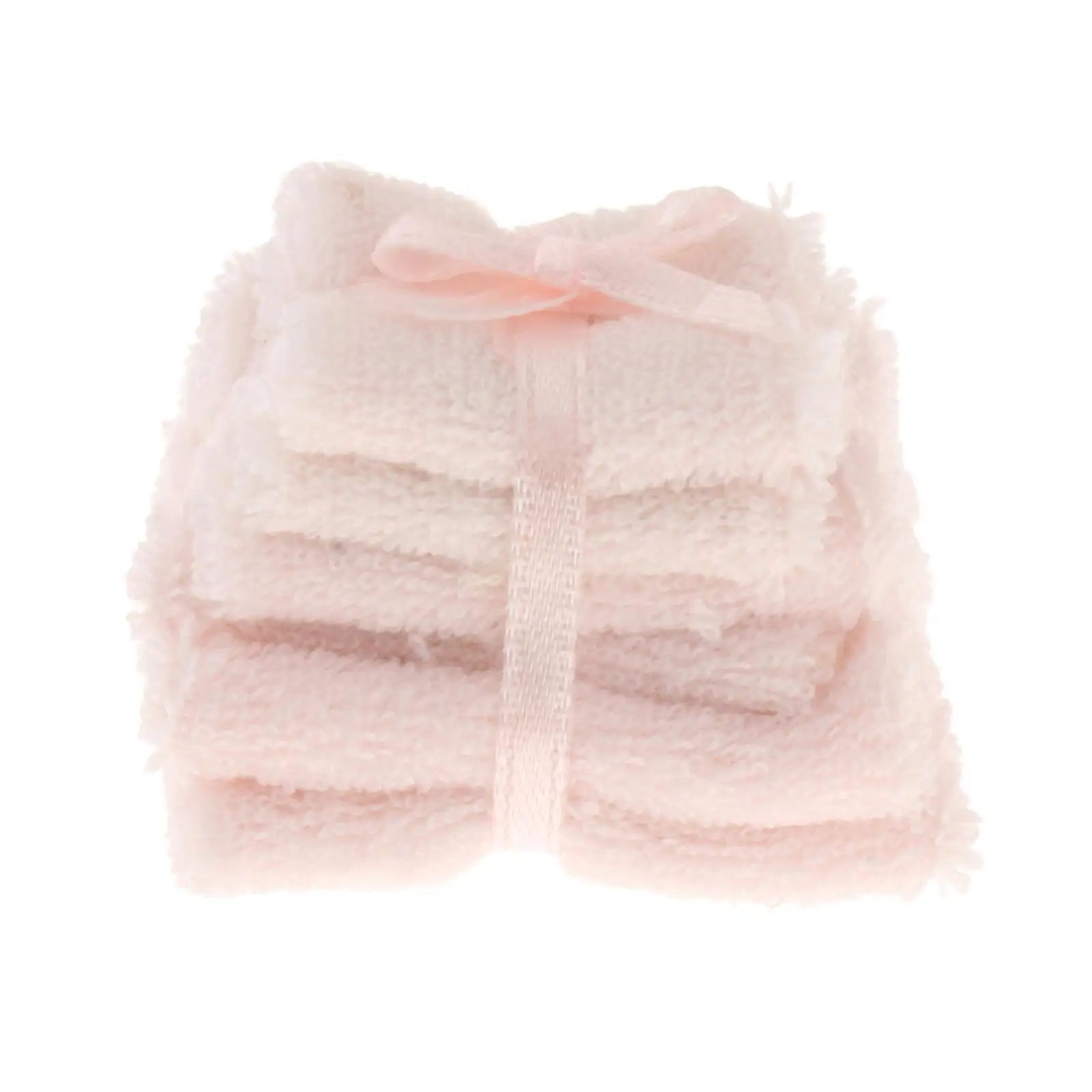 3x 1:12 인형집 미니어처 타월 욕실 타월 세트 사실적인 장식 인형 집 놀이 DIY 프로젝트 생활 장면