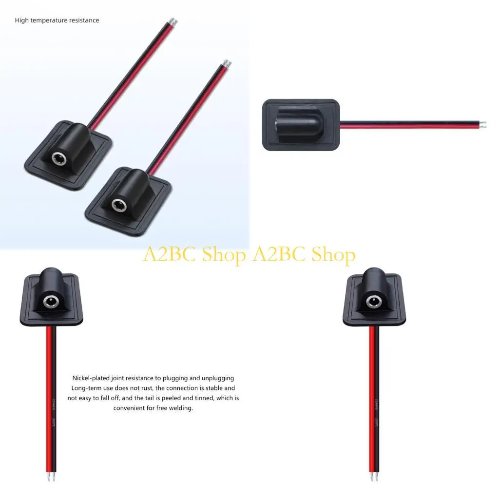 A2BC USB أنثى الأسلاك الكبل تمديد الكبلات مقاومة درجات الحرارة عالية من 200 ℃ مناسبة لإمدادات الطاقة ونقل البيانات