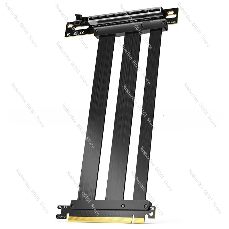 cable-riser-gpu-pcie-50-x16-cable-d'extension-double-gen5-a-montage-vertical-sans-perte-pour-le-gaming