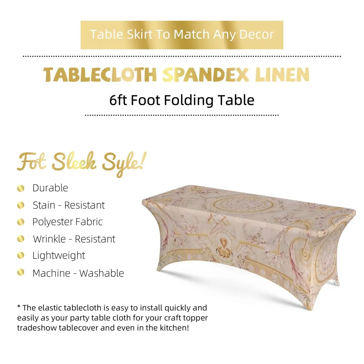 Imagen 4: Mantel Rectangular Personalizado con Estampado de Alfombra Aubusson Francesa Antigua, Cubierta de Mesa Impermeable para Decoración de Fiestas y Festivales