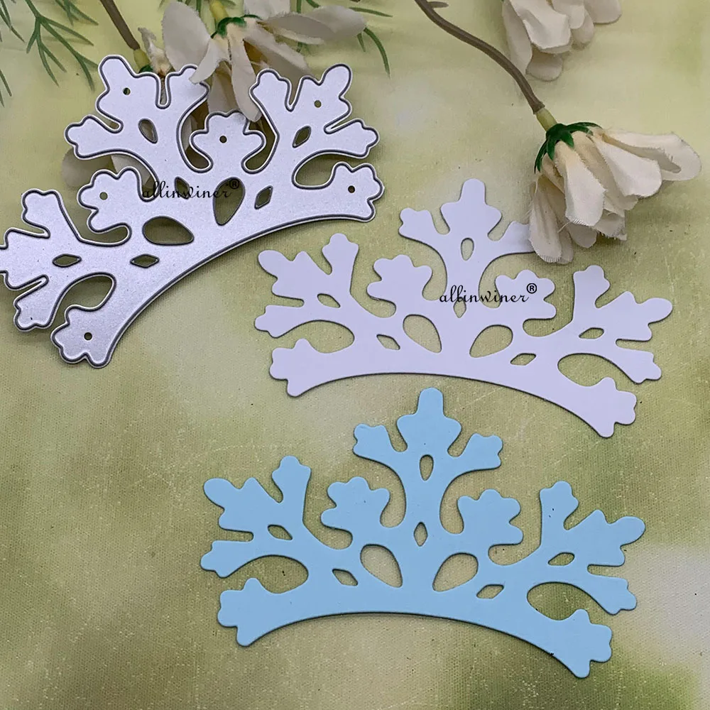 Snowflake Crown Decoration Metal Cutting Dies Stencils For DIY Scrapbooking Decorative Embossing Handcraft Die Cutting Template view 5