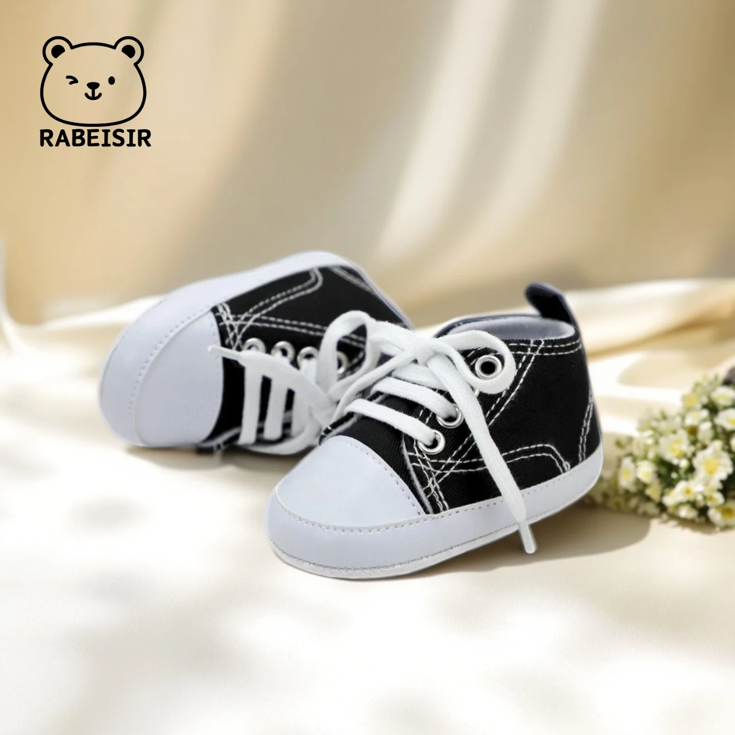 أحذية قماشية للرجال والنساء من عمر 0 إلى 18 شهرًا، أحذية للأطفال الصغار، أحذية قماشية قابلة للتنفس وغير قابلة للانزلاق