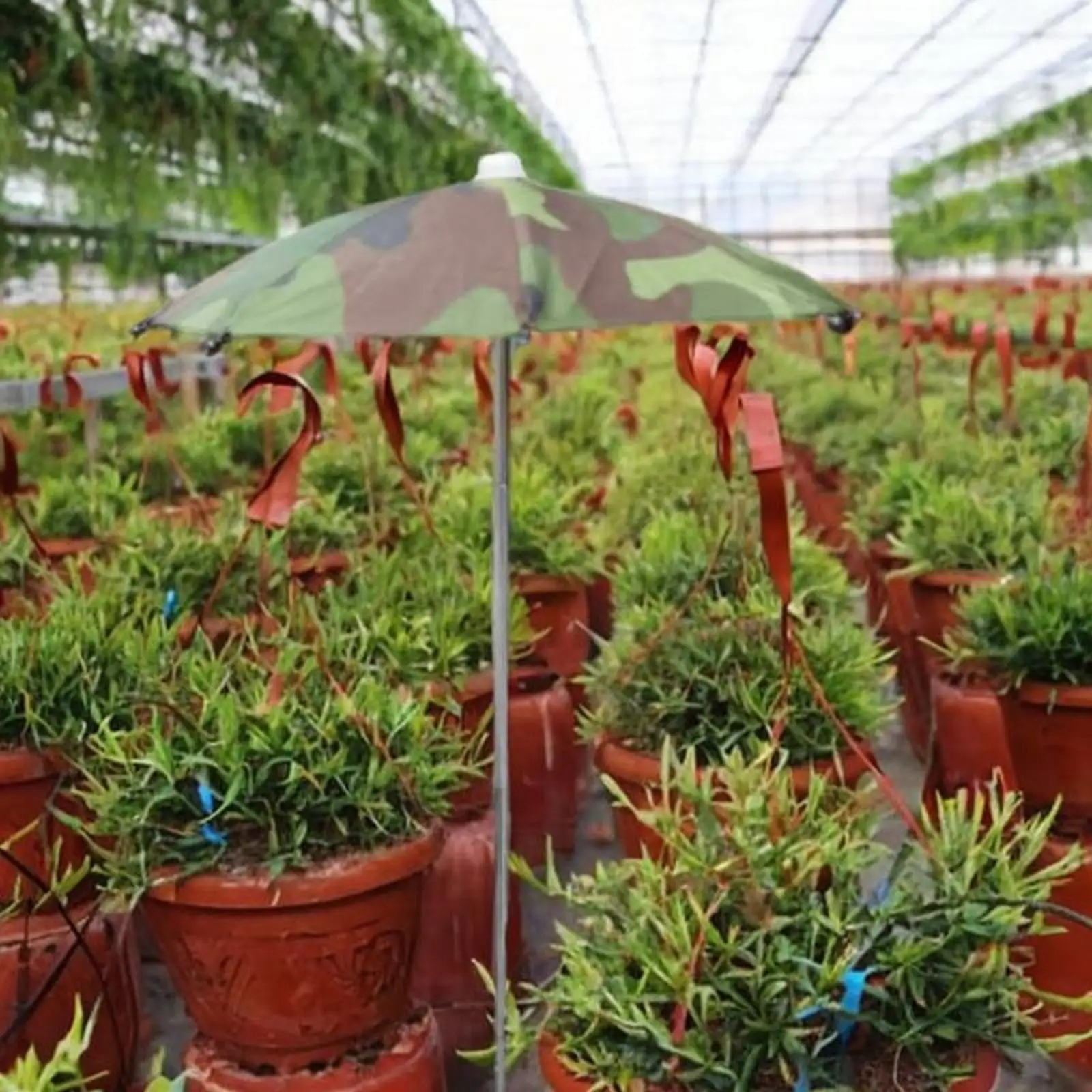 

Plant Umbrella Easy to Install Decorative Decoration Multipurpose with Stake for Patio Backyard Planters Pot Outdoor Indoor