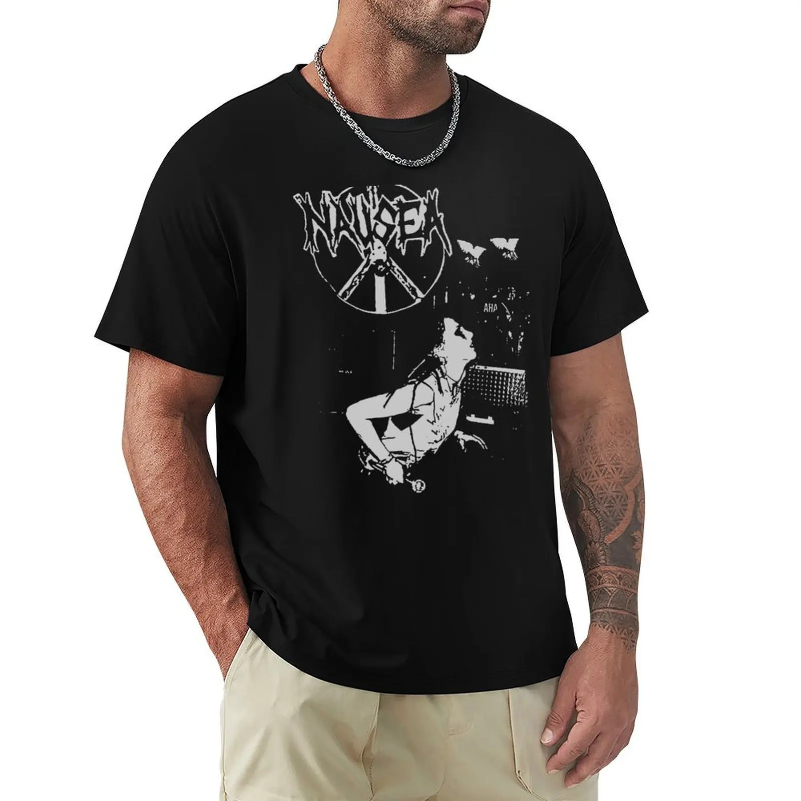 Nausea - Punk - Crust - NYC T-Shirt Work Utility Short Sleeve Shirt