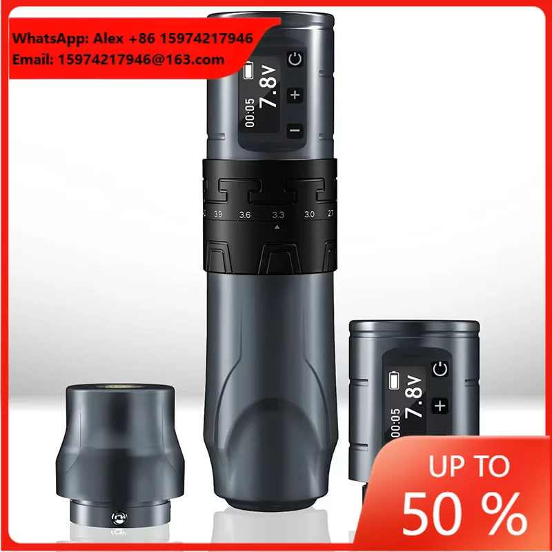 Adjust Stroke 2.2-4.2mm Wireless Battery Tattoo Pen Machine Lithium Battery Power Supply Beauty Makeup And Tattoo