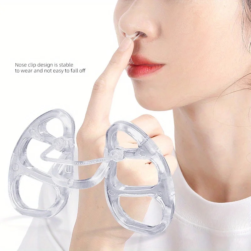 

4PCS 4 Sizes of Adjustable Nose Clip Snoring Device - Transparent Night Sleep Anti Snoring Device, Anti Snoring Solution