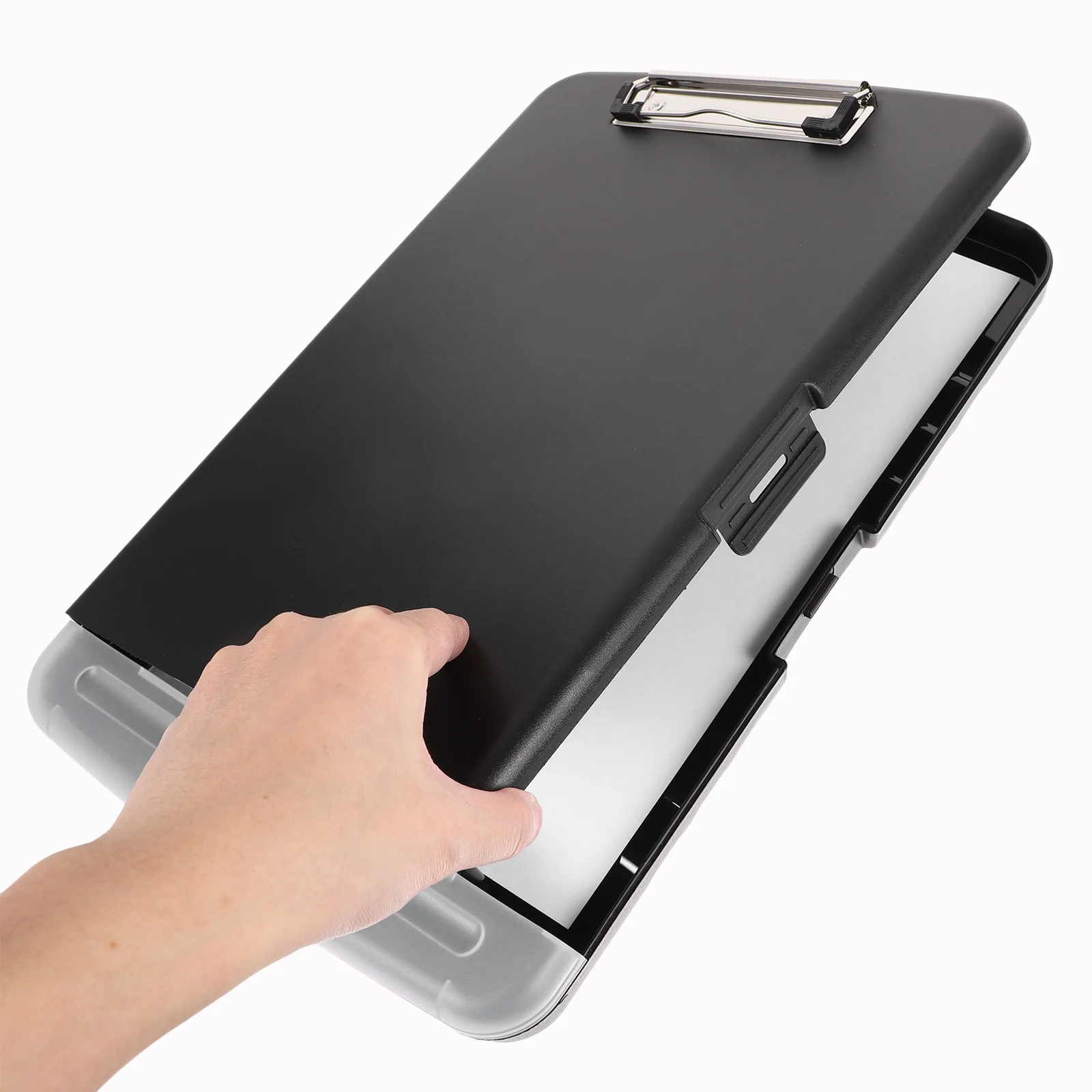 

2pcs Storage Clipboard Pen Holder Compartment Heavy Duty Office Nurse Work Folder Large Capacity For Papers Documents Forms