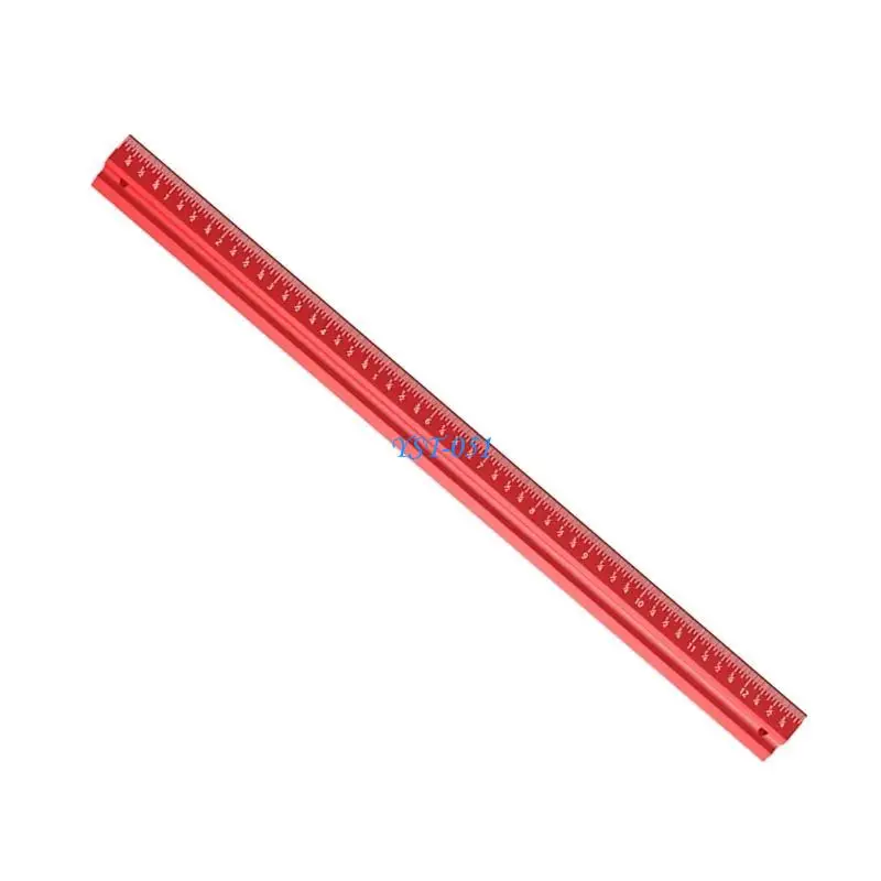 

E15A Portable Pocket Ruler Woodworker Ruler Carpentry Marking Tools Ruler Aluminum Alloy Scriber Ruler Metric/Inch Durable