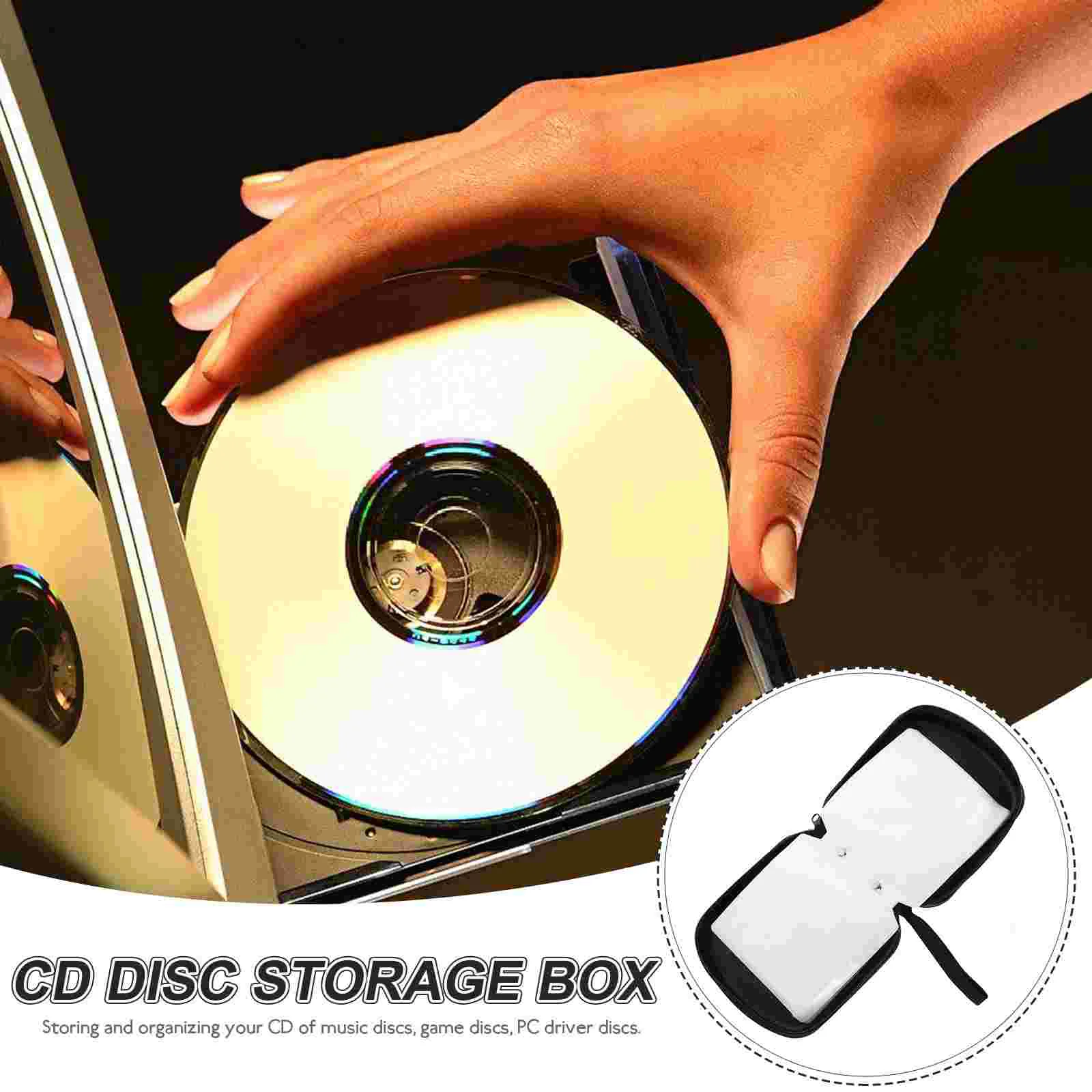 Estuche de almacenamiento para CD y DVD, cubierta de doble cara, bolsa de PP, funda de sobre, proporciona almacenamiento y protección para su CD y DVD