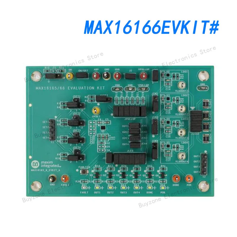 

MAX16166EVKIT# Evaluation Kit, MAX16166, Sequencer / Supervisor, Power Management