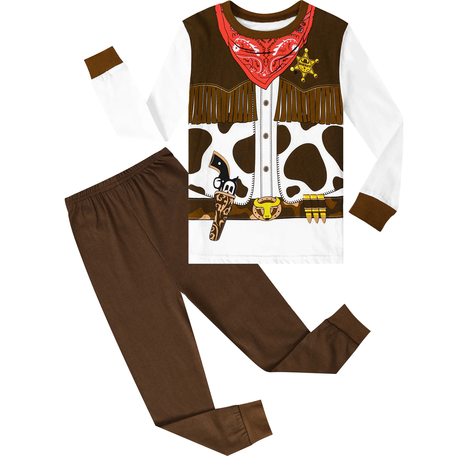 Kids Cowboy Costumes Child Boy Carnival Role Play Party Dress Up Cosplay Clothes Western Cowgirls Costumes