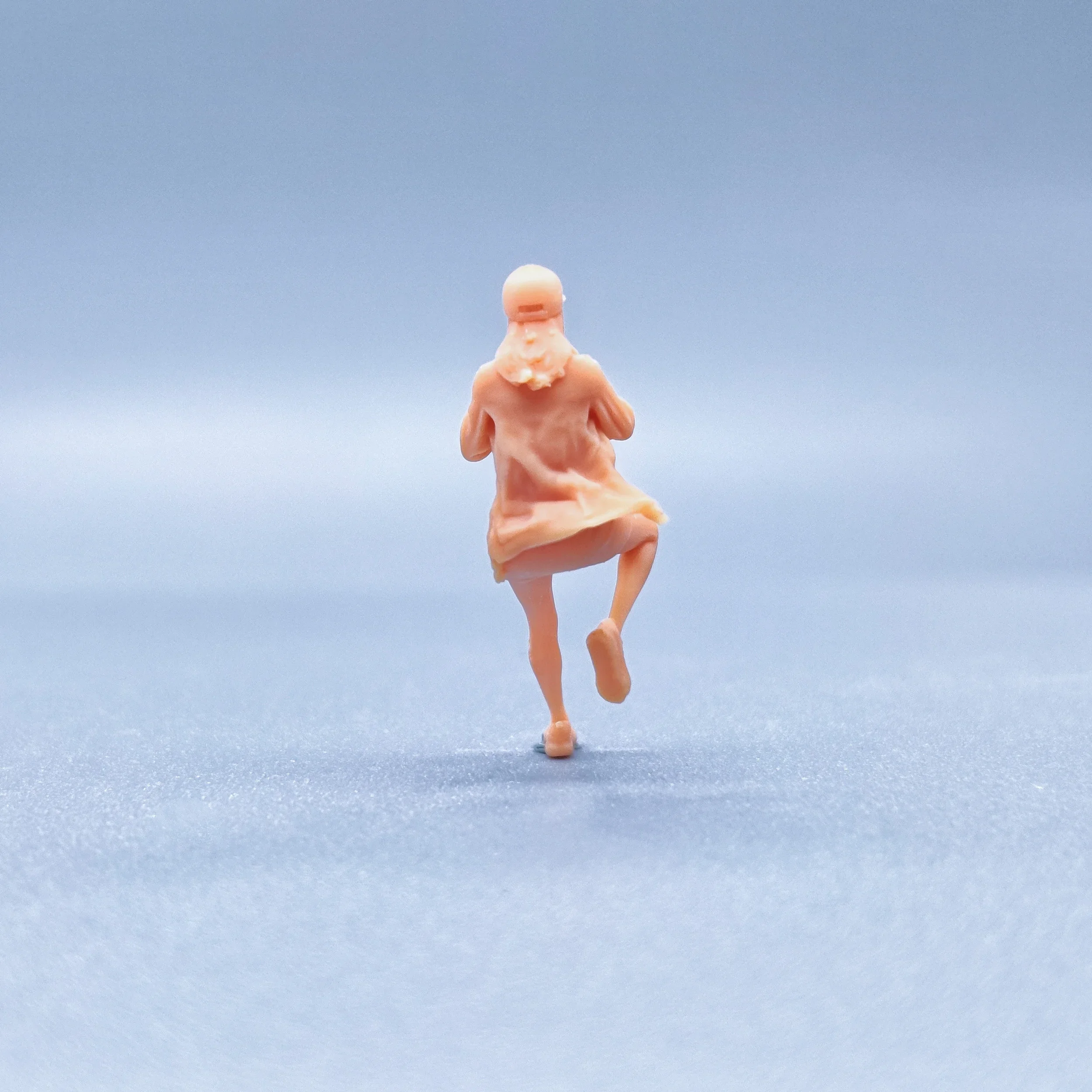 1/64 1/50 Model figur skala 1/43 rok Resin gadis merokok dengan postur miniatur tidak berwarna Diorama dilukis tangan V720
