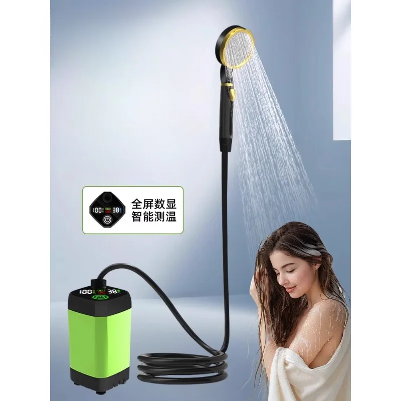 Outdoor bathing artifact Wireless bathing device Electric self-priming dormitory Simple mobile portable shower Shower