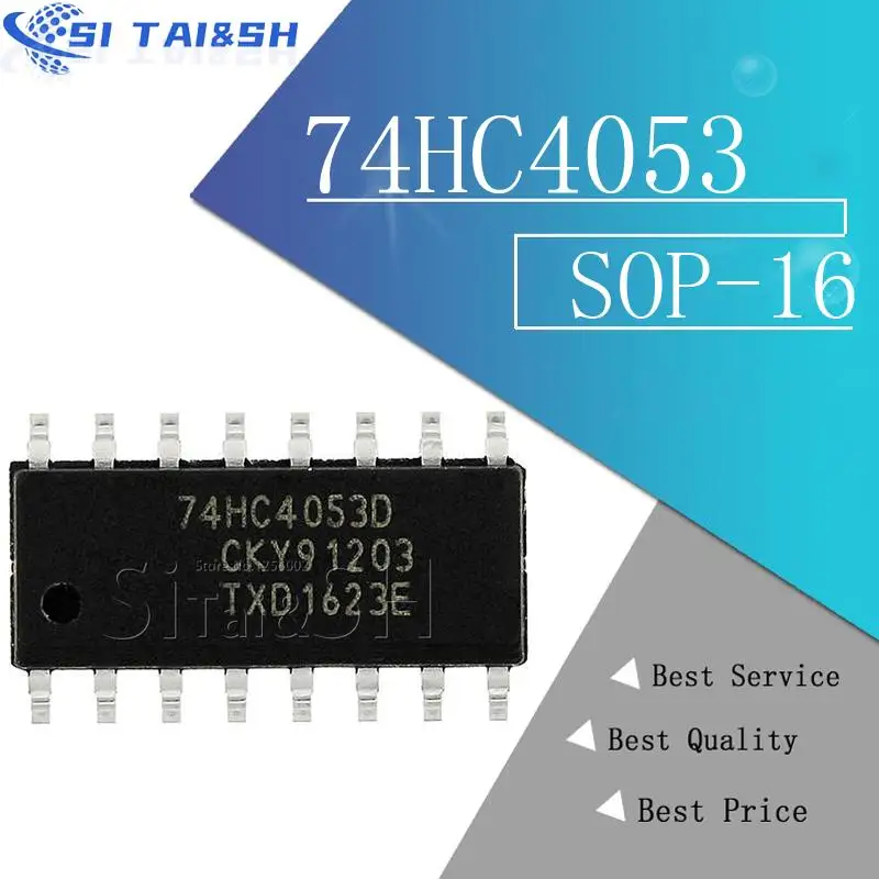 74HC4053D 74HC4053 SOP-16 74HC4050D 74HC4051D 74HC4052D 74HC4060D 74HC4066D 74HC4094D 74HC4051 74HC4052 74HC4066, 10 peças