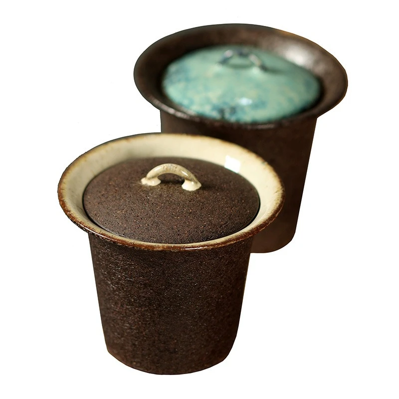 

Handmade cover bowl teacup, handmade main bubble dish, cover cup