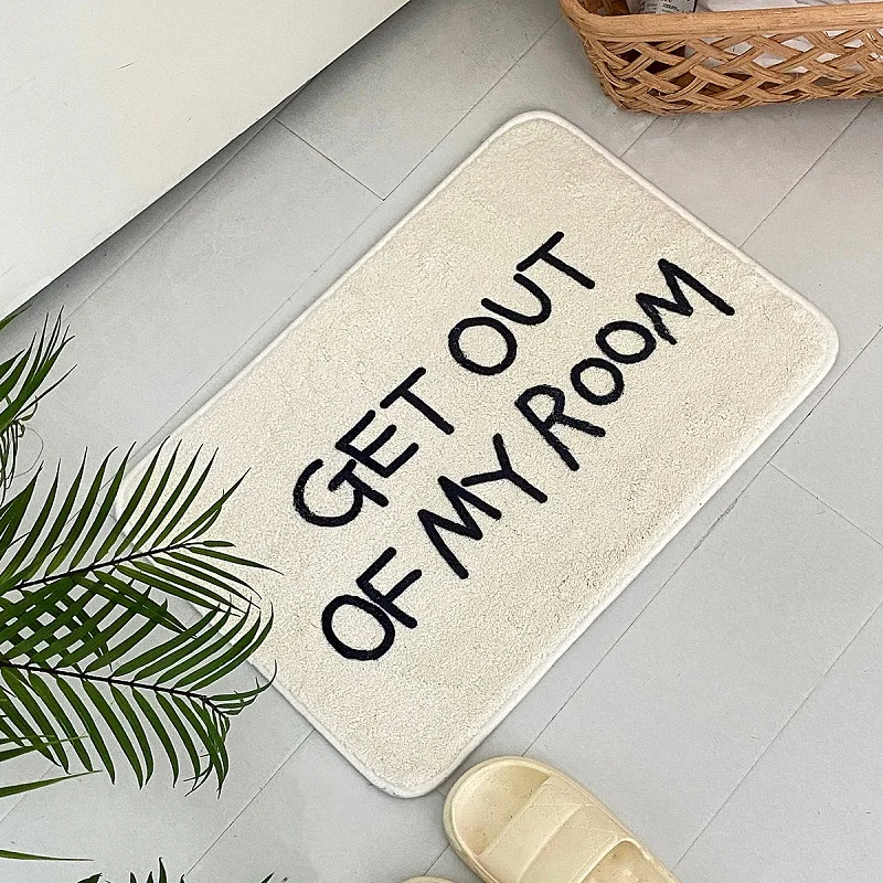 Nordic Creative Simple English Carpet Home Hall Room Bathroom Foot Pad  Floor Mat Dropshipping Comfortable Material 2023 Style