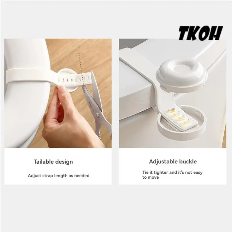 TKOH-Toilet Lid Lifter,4 Pcs Toilet Seat Lifter Toilet Seat Handle Lifter Toilet Cover Lifter, Avoid Touching For Home,Office