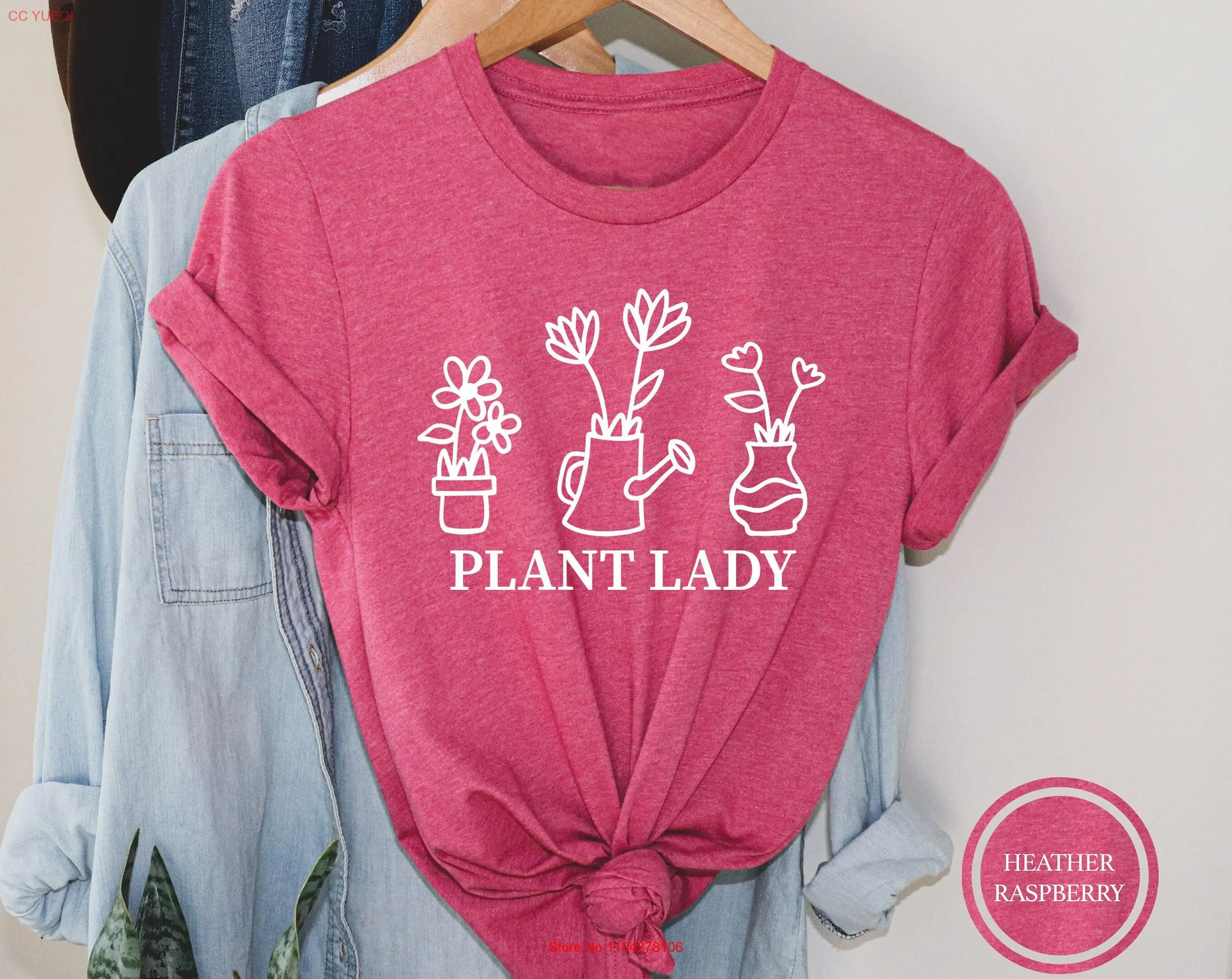 

Plant Lady T Shirt Women's For Mom Lover Gardening Funny long or short sleeves