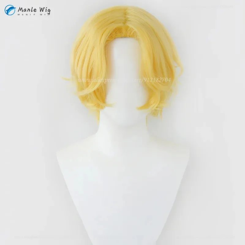 

Высокое качество аниме косплей Gloden короткие вьющиеся термостойкие синтетические волосы парики Сабо Хэллоуин вечеринка + шапочка для парика cb, 8h; l6y8,