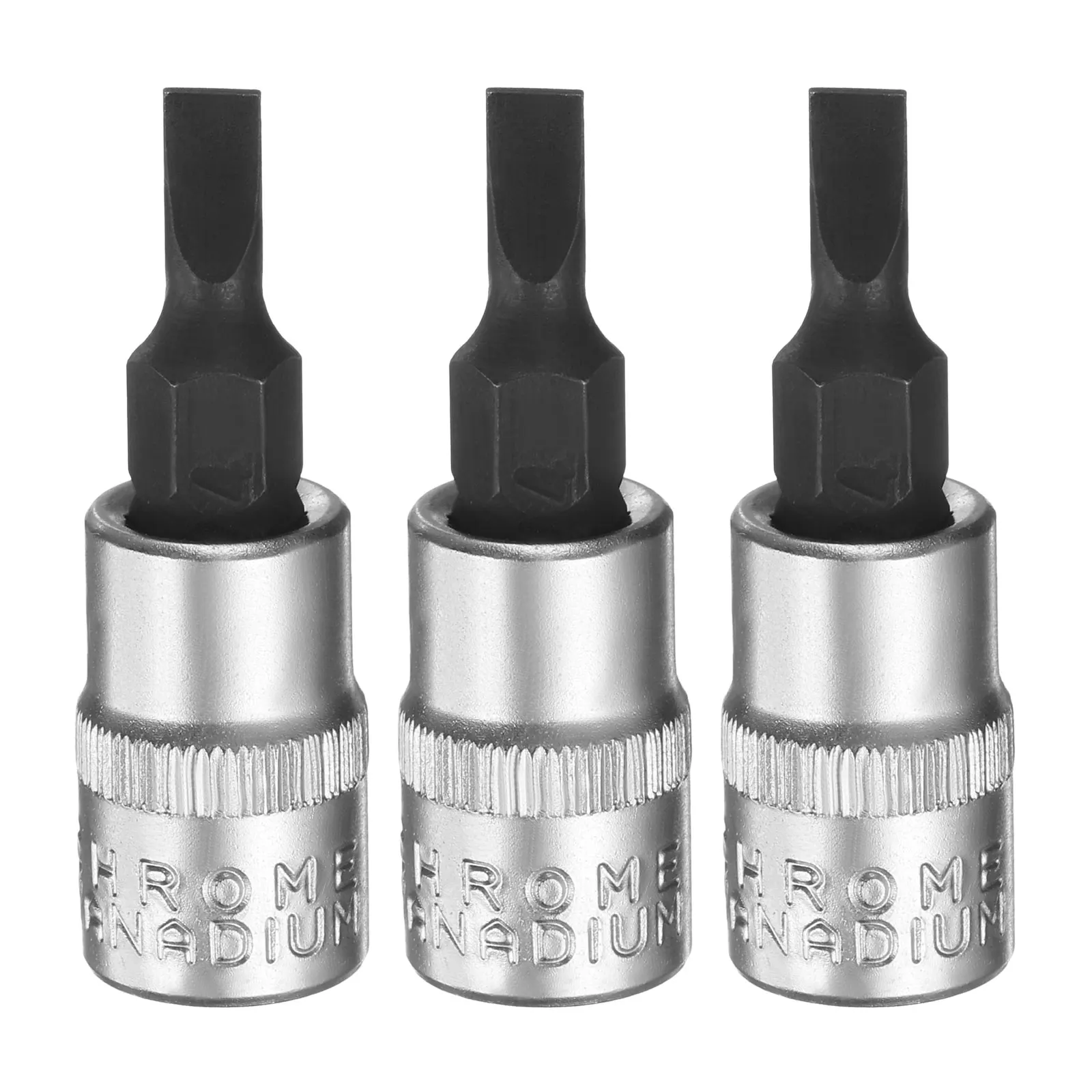 

3pcs FD4 FD5.5 FD7 Slotted Bit Socket 1/4" Square Drive Extension Impact Bit S2 Steel Socket Garage Tools Black