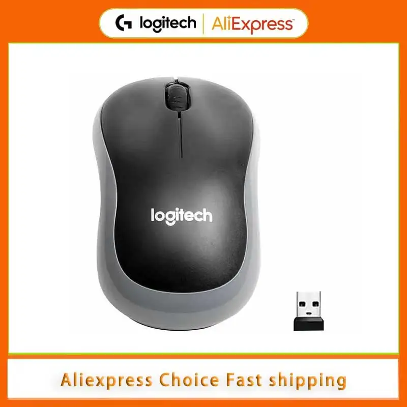 Logitech M185 black Wireless Mouse with USB Receiver 5-25PCS 2.4GHz Rechargeable 1000 DPI Optical Computer Laptop PC Gaming Mice