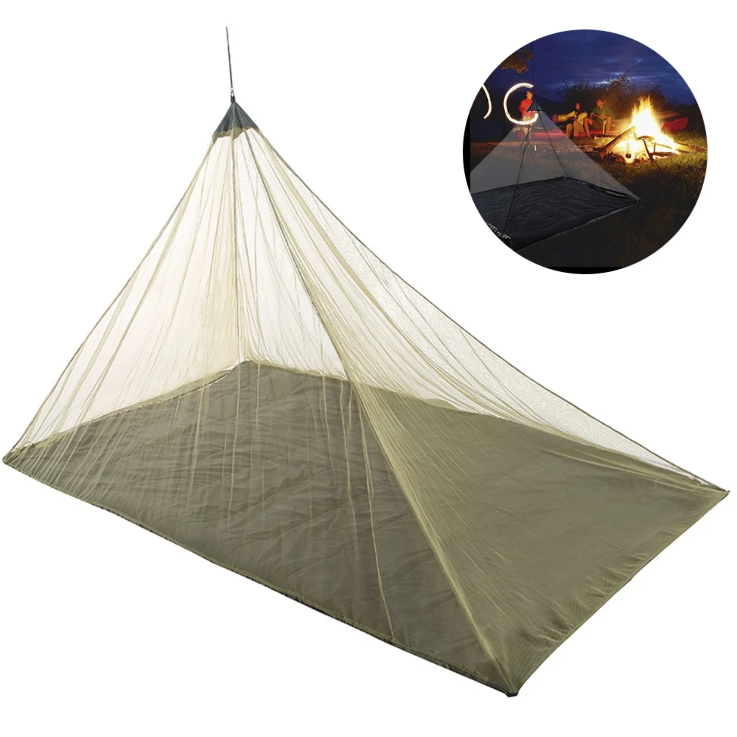 

Camping Mosquito Insect Net Lightweight Compact Mesh Insect Netting Cover for Travel Outdoor Sleeping Bags Mosquito Net