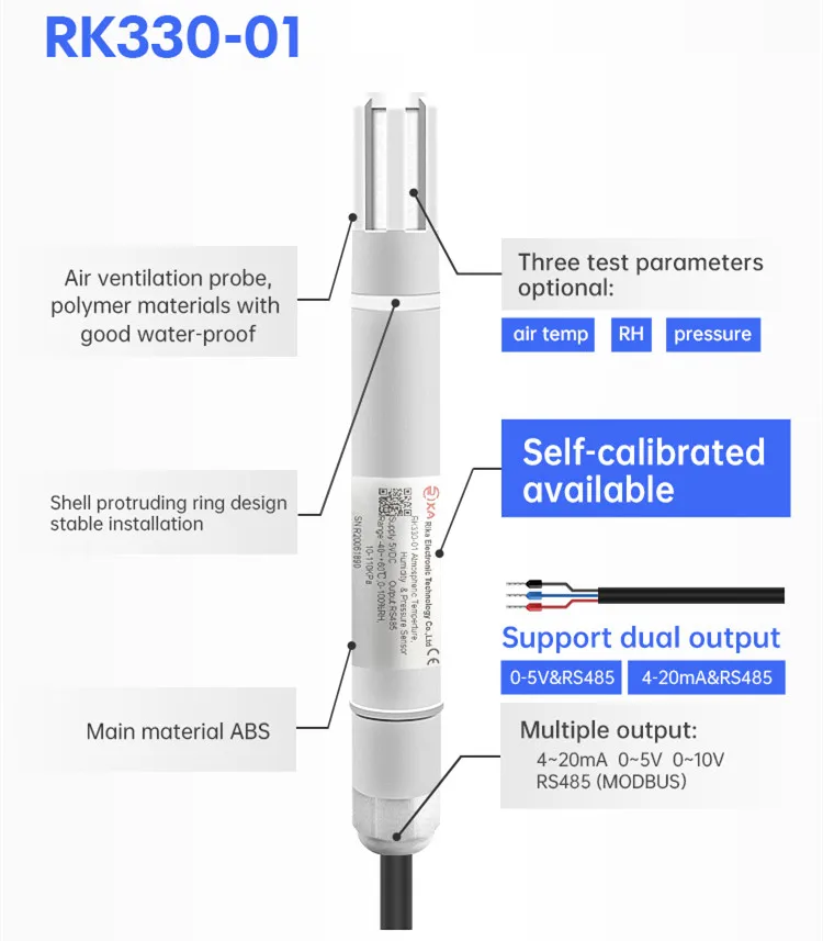330-01C Greenhouse Air Temperature Sensor Low Power Temp Monitor for Smart Agriculture Livestock Farm