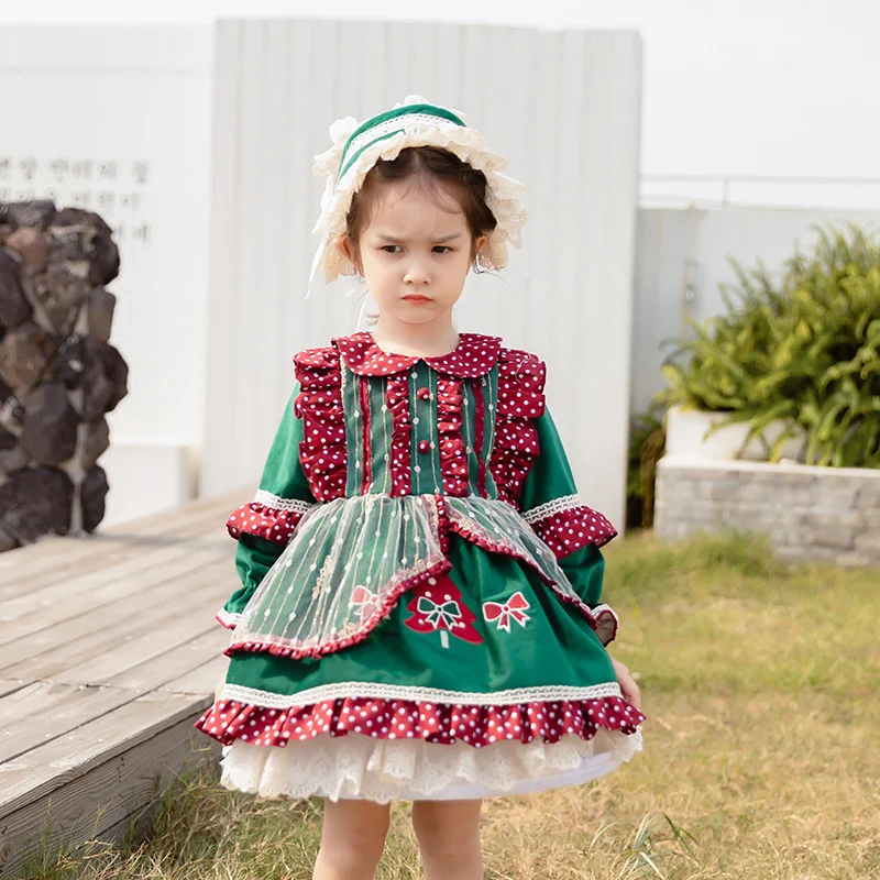 Nuevo vestido español de princesa para niña, vestido de corte Lolita, vestido hinchado