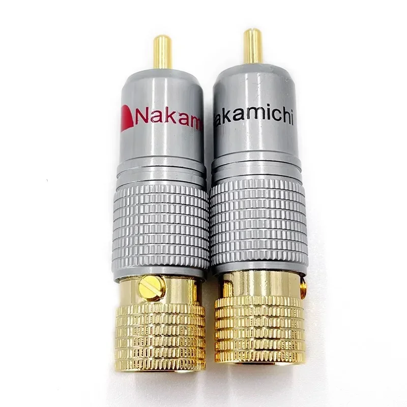 2/4/8/16PCS Hifi Gold Plated RCA Plug Locking Non Solder Coaxial Lotus Connector Socket 10mm Audio Cable Adapter