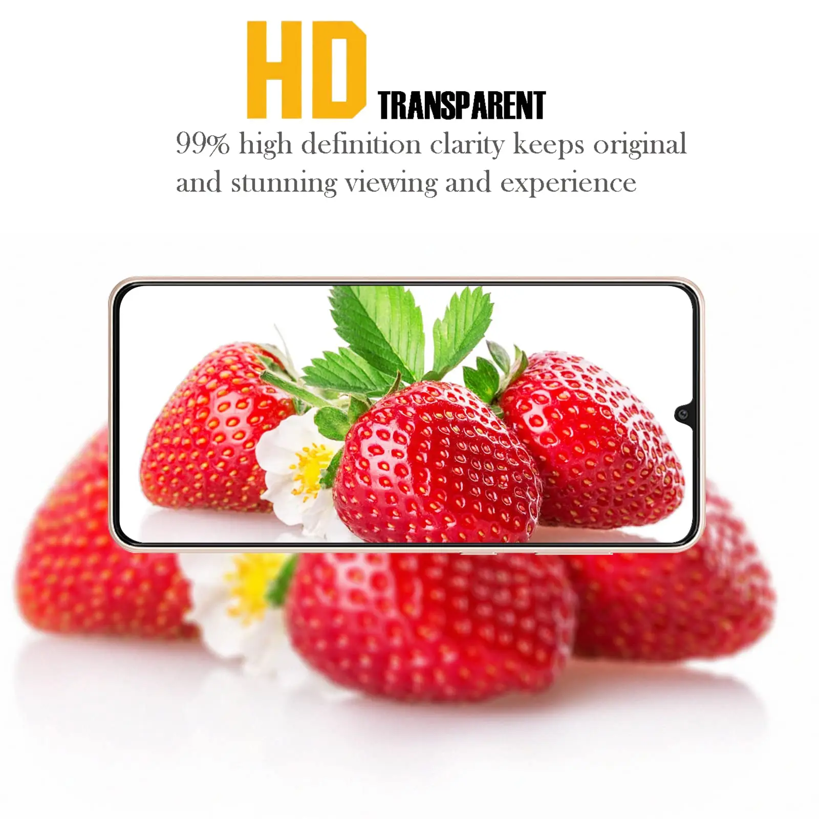 Displays chutz folie für Samsung Galaxy A33 5g gehärtetes Glas HD Kristall hoch Aluminium 9h hoch Aluminium Gehäuse freundlich – Detail 1