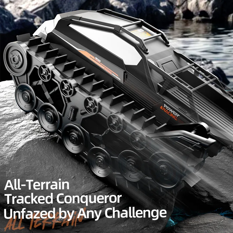 New amphibious waterproof crawler tank children's outdoor toys all-terrain off-road remote control vehicle