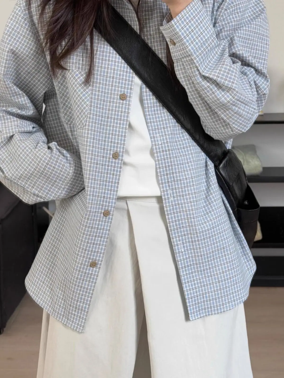 

Retro Striped Women's Long Sleeve Polo Collar Shirts Thin Outerwear Cardigan Coat Spring Summer Sun-protective Shirt Female Top