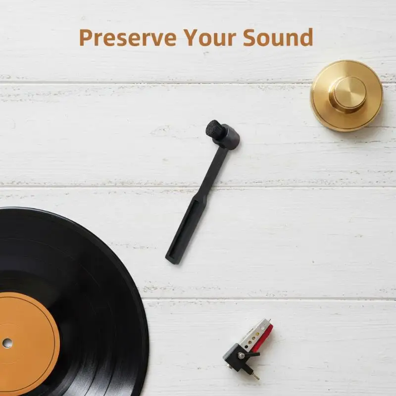 Premium Stylus Brush for Vinyl Turntable Record Player Anti-Static Cleaning